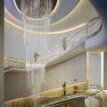 Spiral Chandelier for Spiral Staircase Entry Private Villa